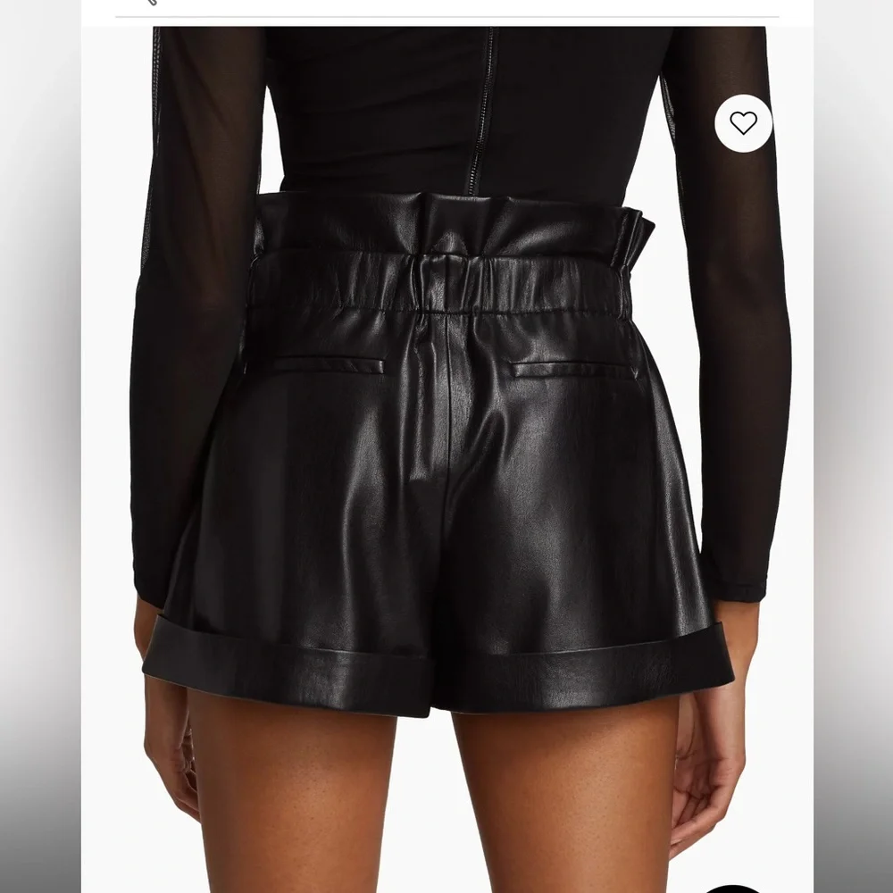 Alice + Olivia Reagan vegan leather short - Picture 6 of 7